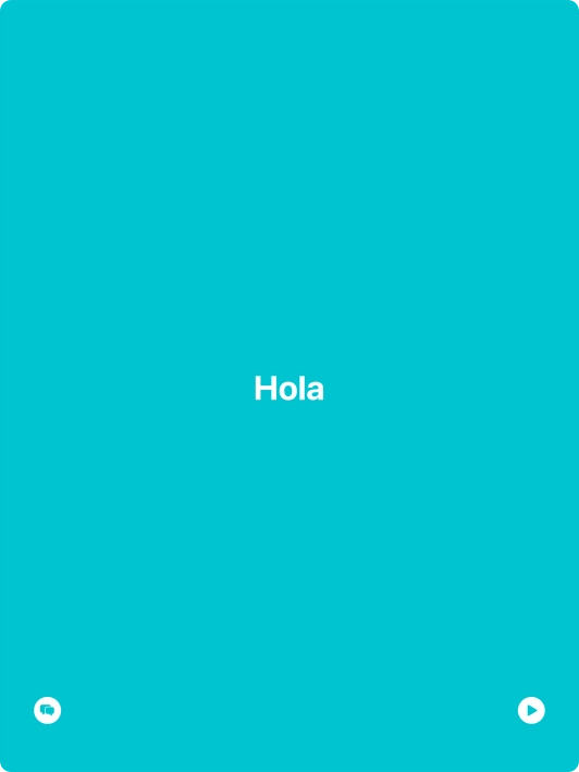 Press the split view icon to go back to display of both languages. Press the split view icon to go back to display of both languages.