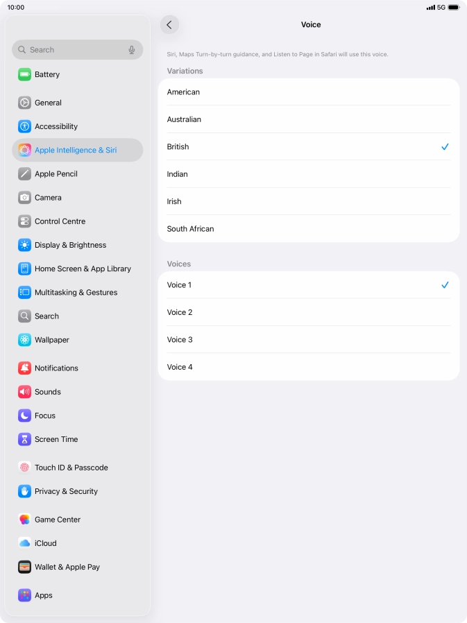 Press the required accent. Press the required accent.