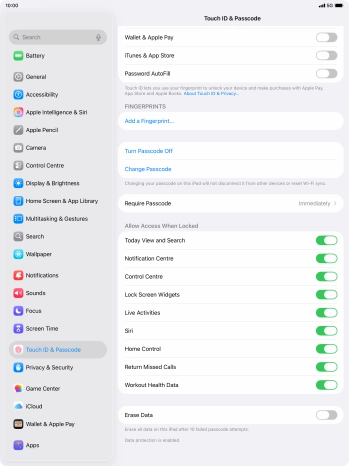 Press the indicator next to Press the indicator next to