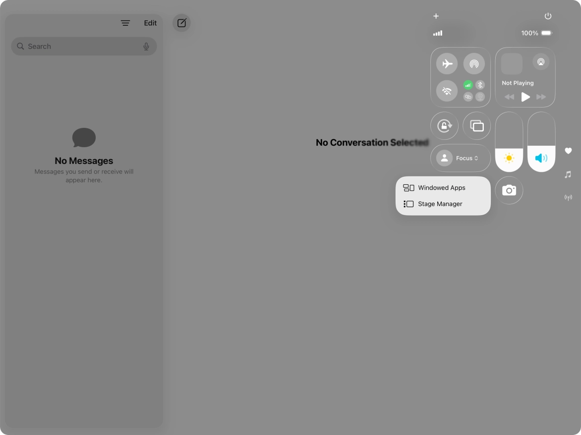 Press the required type of multitasking.