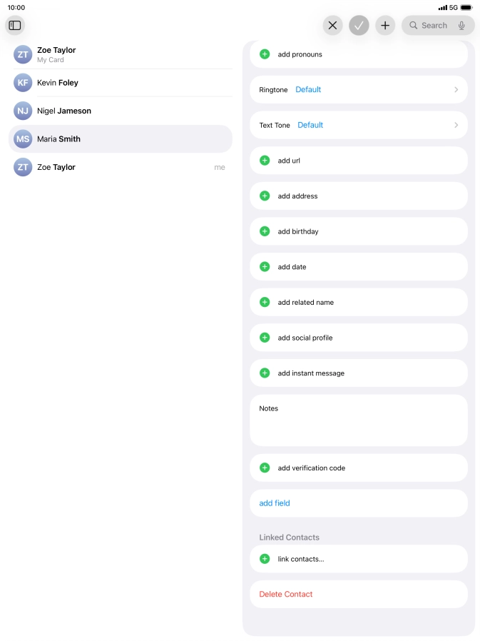 Press link contacts.... Press link contacts....