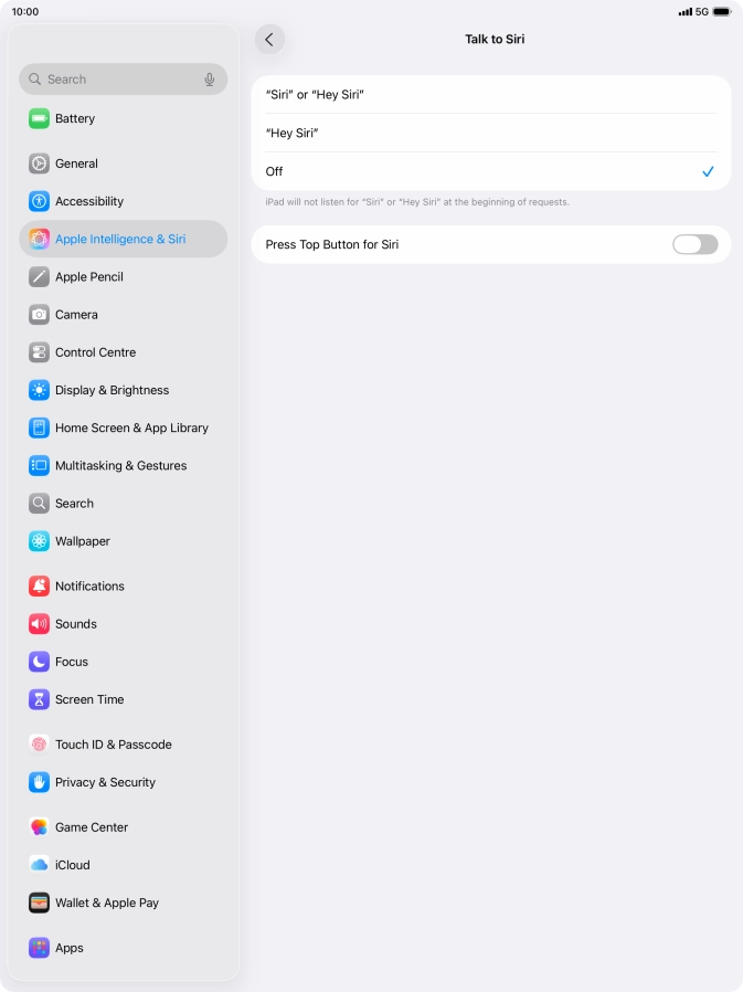 Press the indicator next to Press the indicator next to