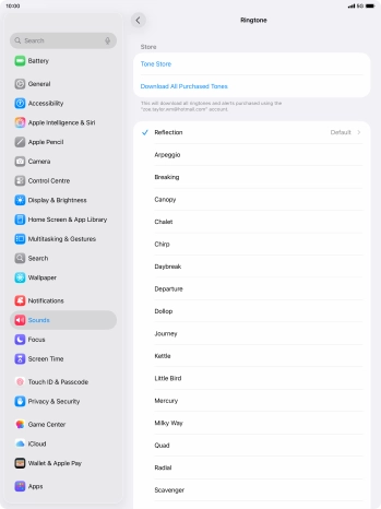 Press the required ring tones to hear them.