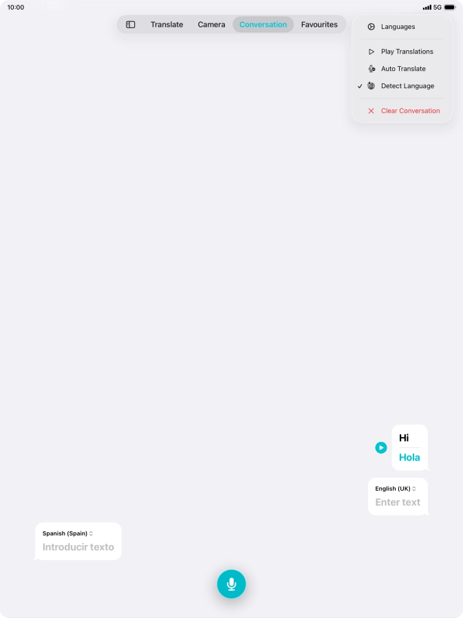Press Clear Conversation. Press Clear Conversation.