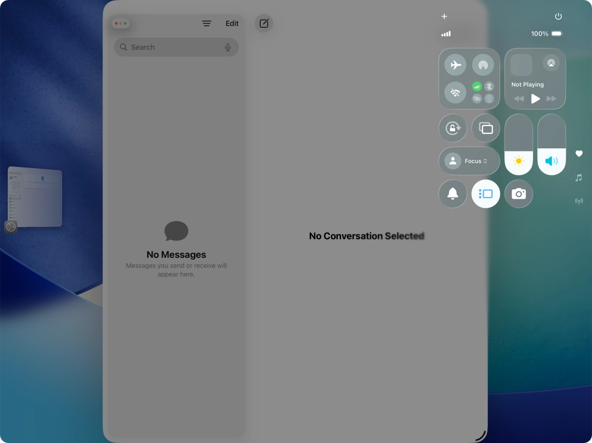 Press anywhere on the screen.