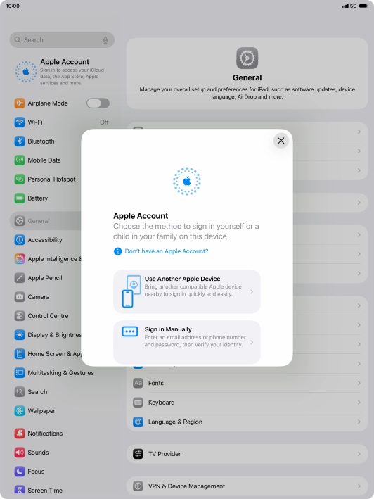 Press Sign in Manually. Press Sign in Manually.