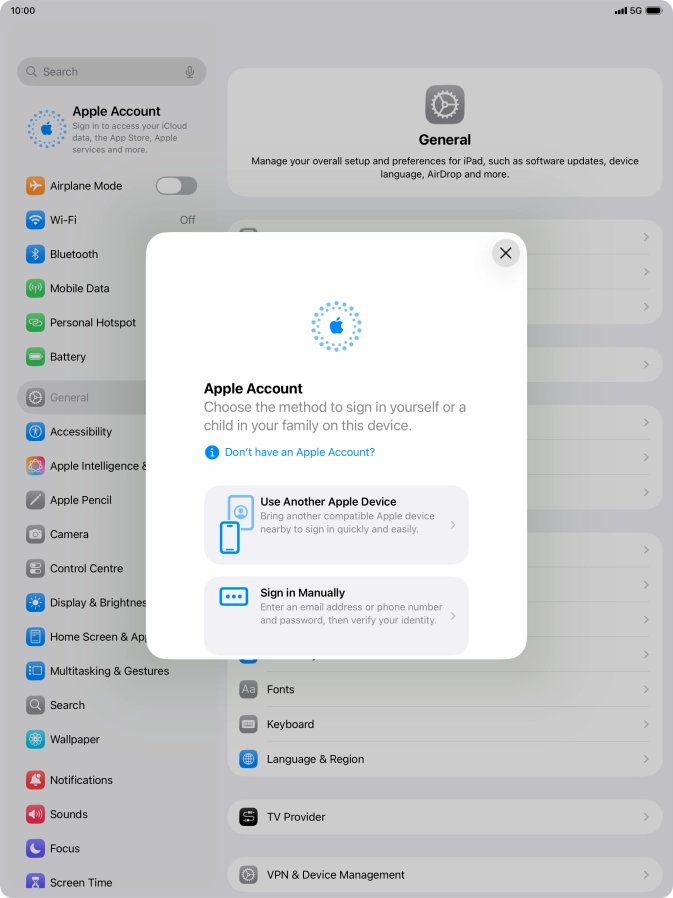 Press Sign in Manually. Press Sign in Manually.