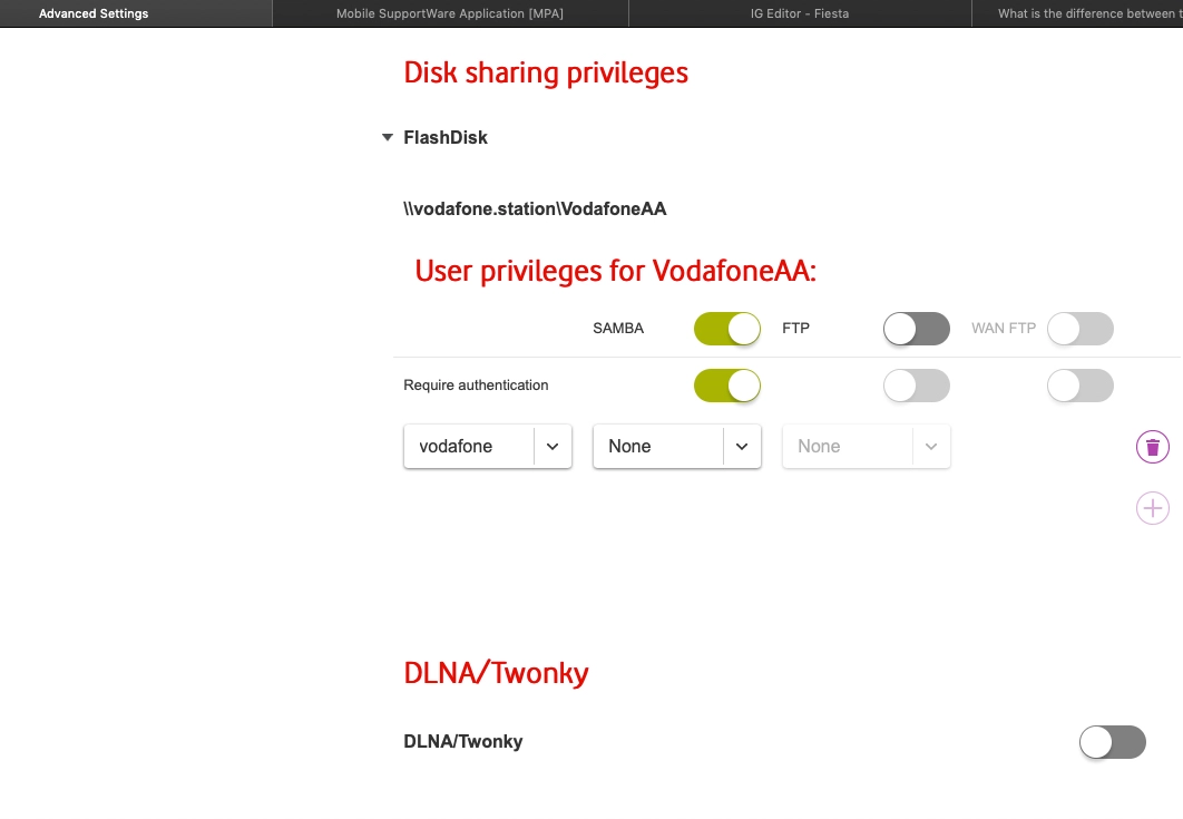 Click the user drop down list.