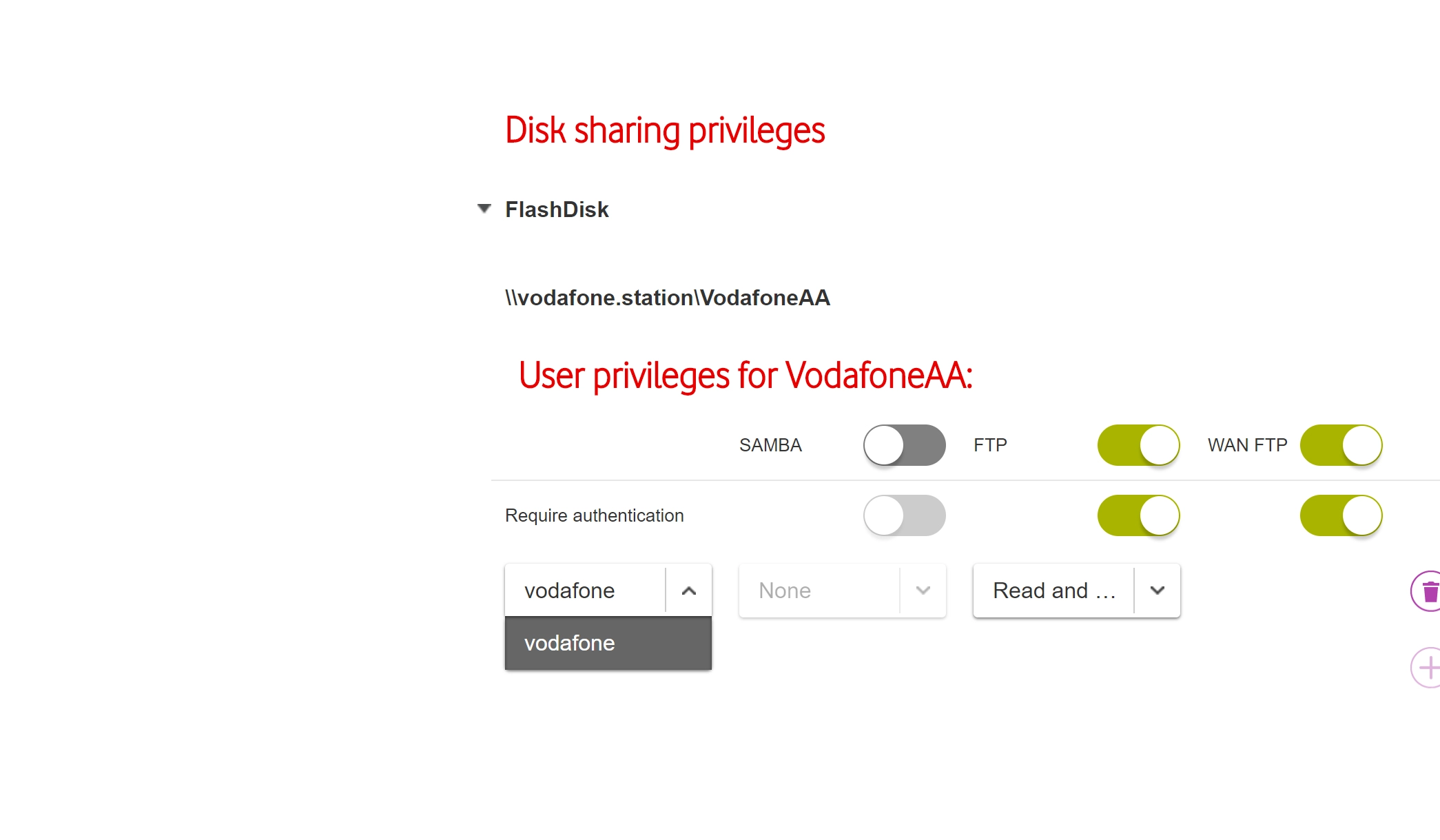 Click the required user.