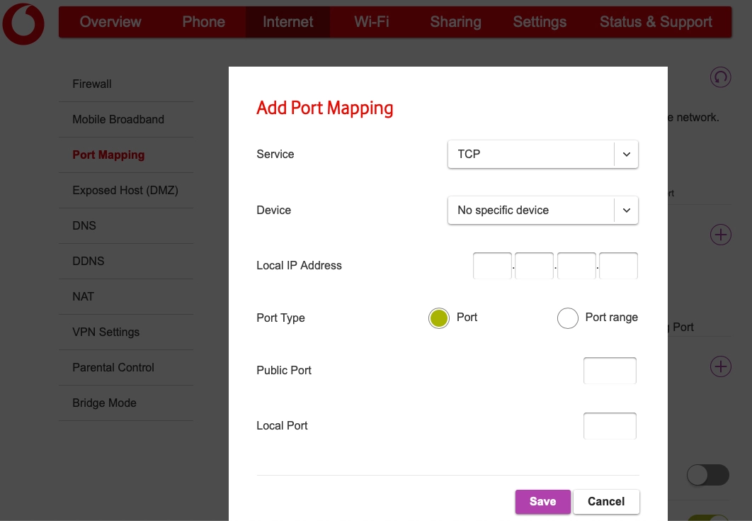 Click the drop down list next to 