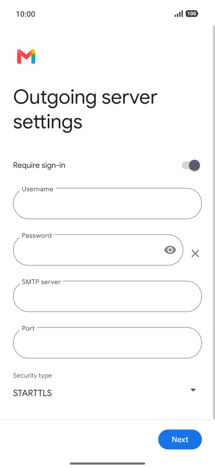 Press the indicator next to Press the indicator next to