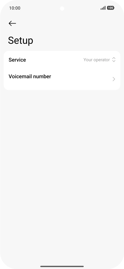 Press Voicemail number.
