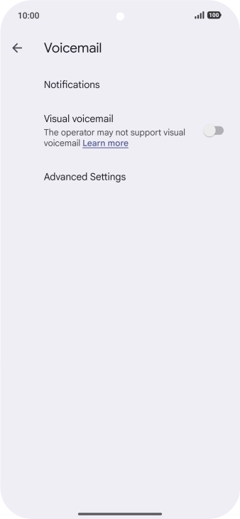 Press Advanced Settings.