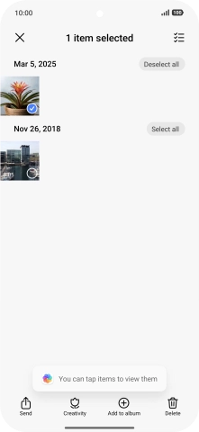 Press the select all icon.
