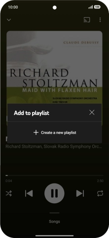 Press Create a new playlist.