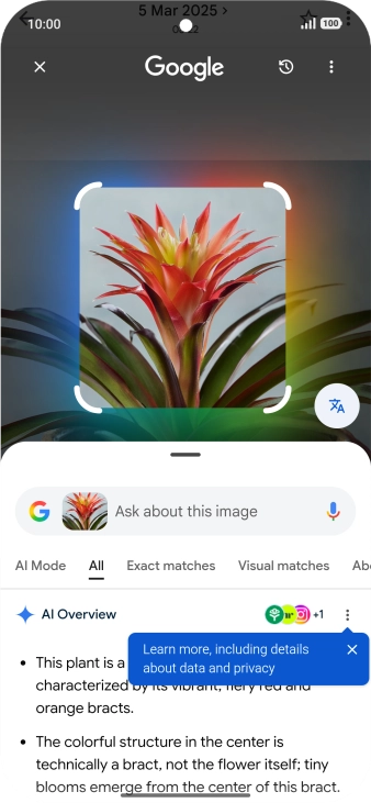 Follow the instructions on the screen to use the search results.