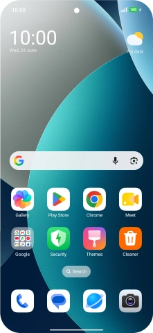 When the battery charging icon is displayed, the battery is charging.