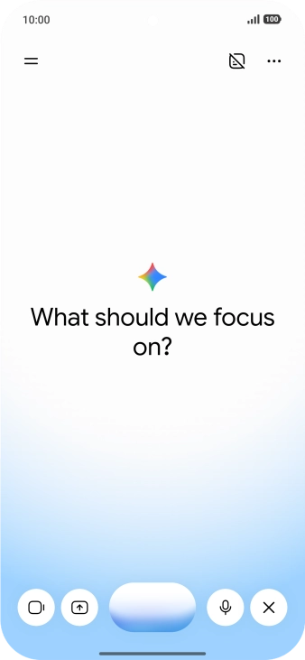 Talk to Gemini about the required topic. Talk to Gemini about the required topic.