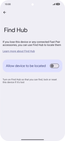 Press the indicator next to Press the indicator next to