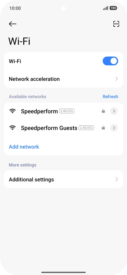 Press Network acceleration. Press Network acceleration.