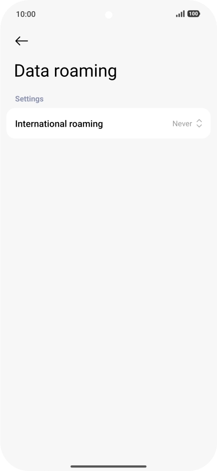 Press the drop down list next to 