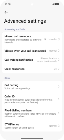 Press Fixed dialling numbers.