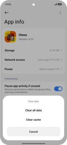 Press Clear cache. Press Clear cache.