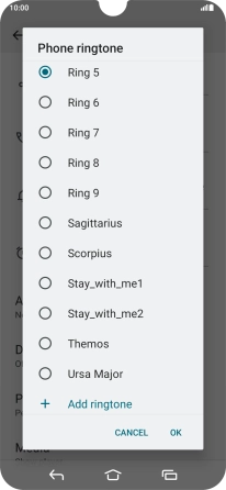 Press the required ring tones to hear them. Press the required ring tones to hear them.