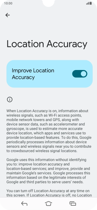 If you press the indicator next to 