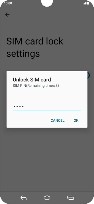 Key in your PIN and press OK. Key in your PIN and press OK.