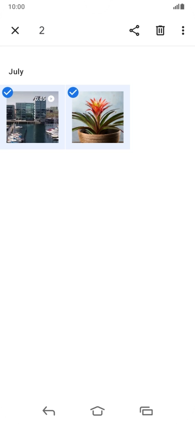 Press the share icon. Press the share icon.