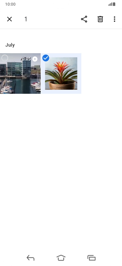 Press the menu icon. Press the menu icon.