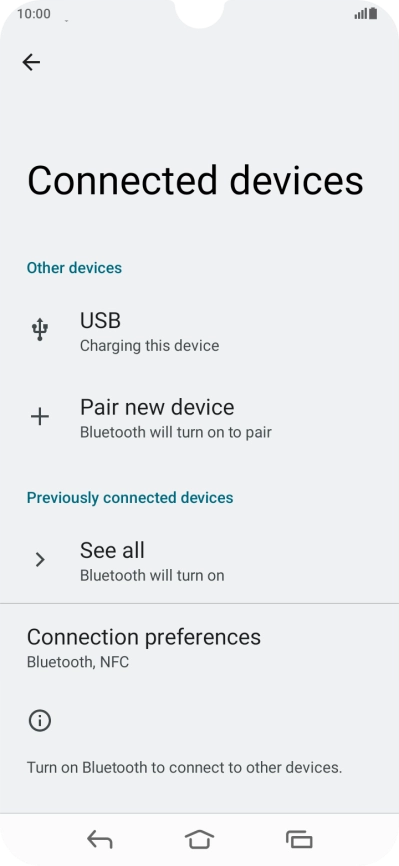 Press Connection preferences. Press Connection preferences.