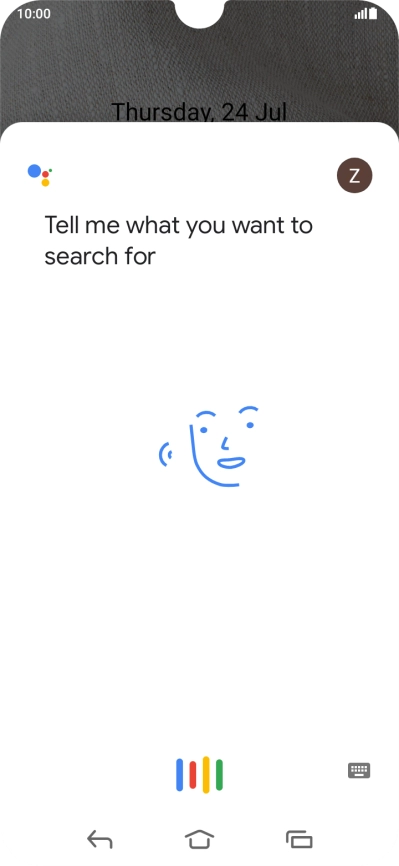 Press the profile icon.