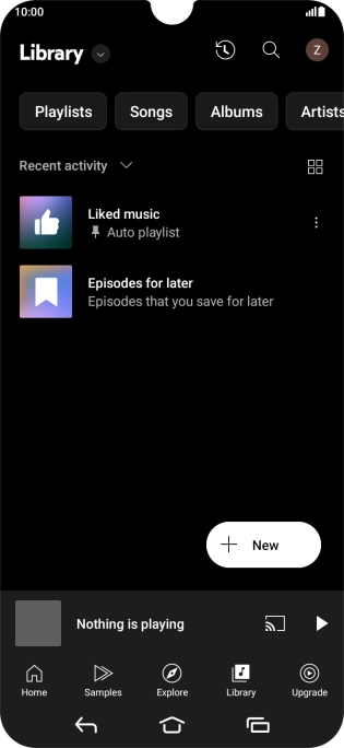 Press the drop down list. Press the drop down list.