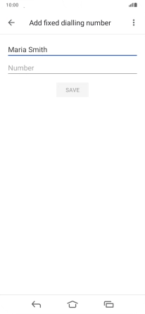 Press Number and key in the required phone number.