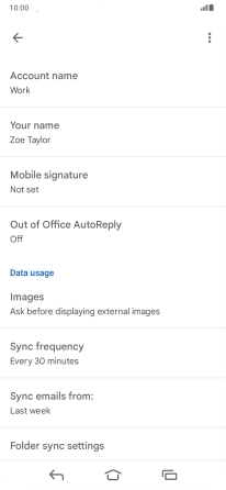 Press Account name and key in the required name. Press Account name and key in the required name.