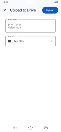 Press Upload. Press Upload.