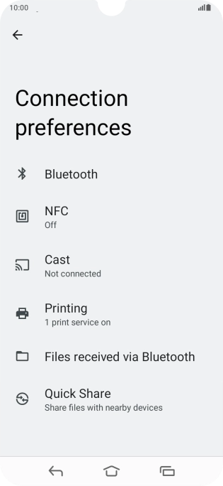 Press NFC. Press NFC.