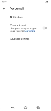Press Advanced Settings. Press Advanced Settings.