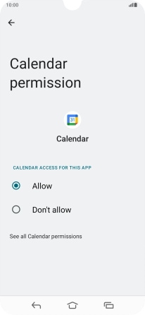 The app activity for the selected app is displayed.