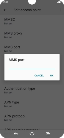 Key in 8799 and press OK.