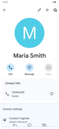 Press the Home key to return to the home screen.
