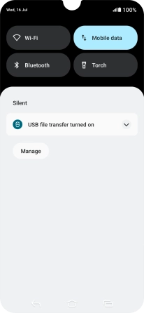 Press the drop down list.