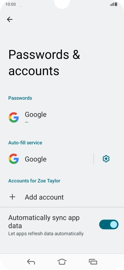 Press Add account. Press Add account.