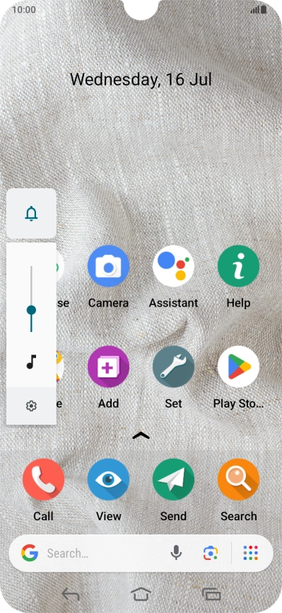 Press the sound mode icon.