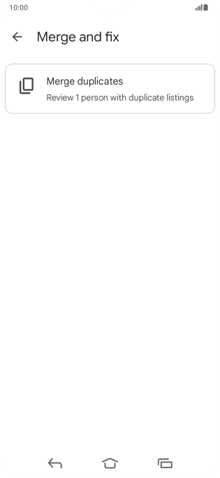 Press Merge duplicates.