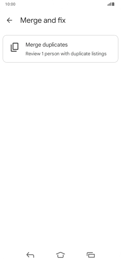 Press Merge duplicates.