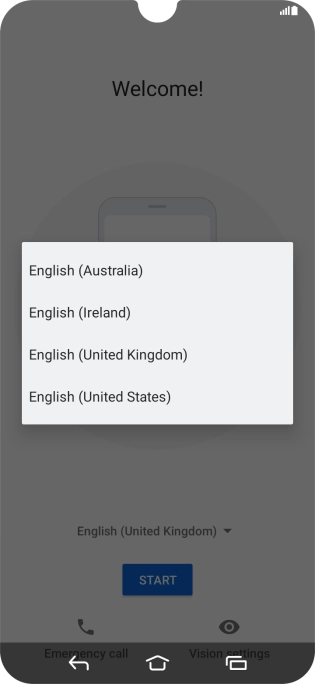 Press the required country or area.