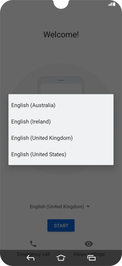 Press the required country or area.